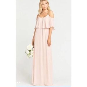 Show Me Your Mumu Caitlin Ruffle Maxi Dress Small